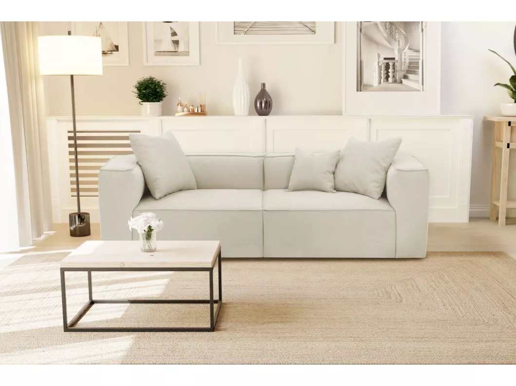 Kauf Unique Sofa - 3-Sitzer - Stoff - Cremefarben - ACACE