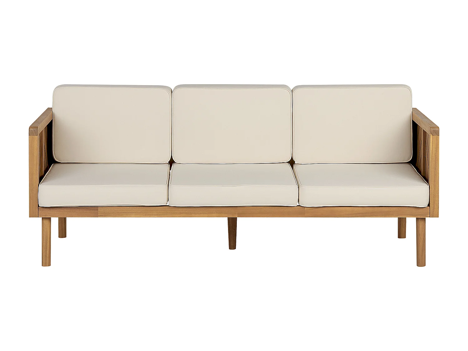 Sofa ogrodowa dla 3 osób BARATTI Drewno akacjowe Brązowy