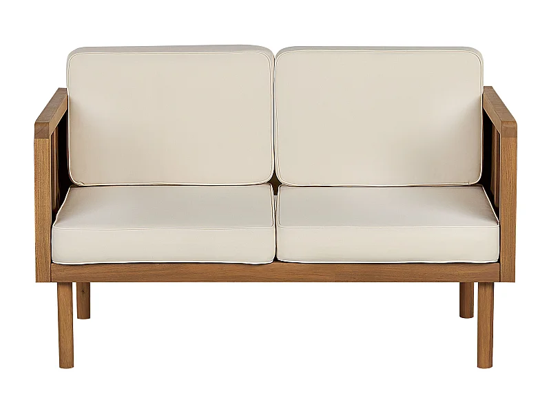 Sofa ogrodowa dla 2 osób BARATTI Drewno akacjowe Brązowy