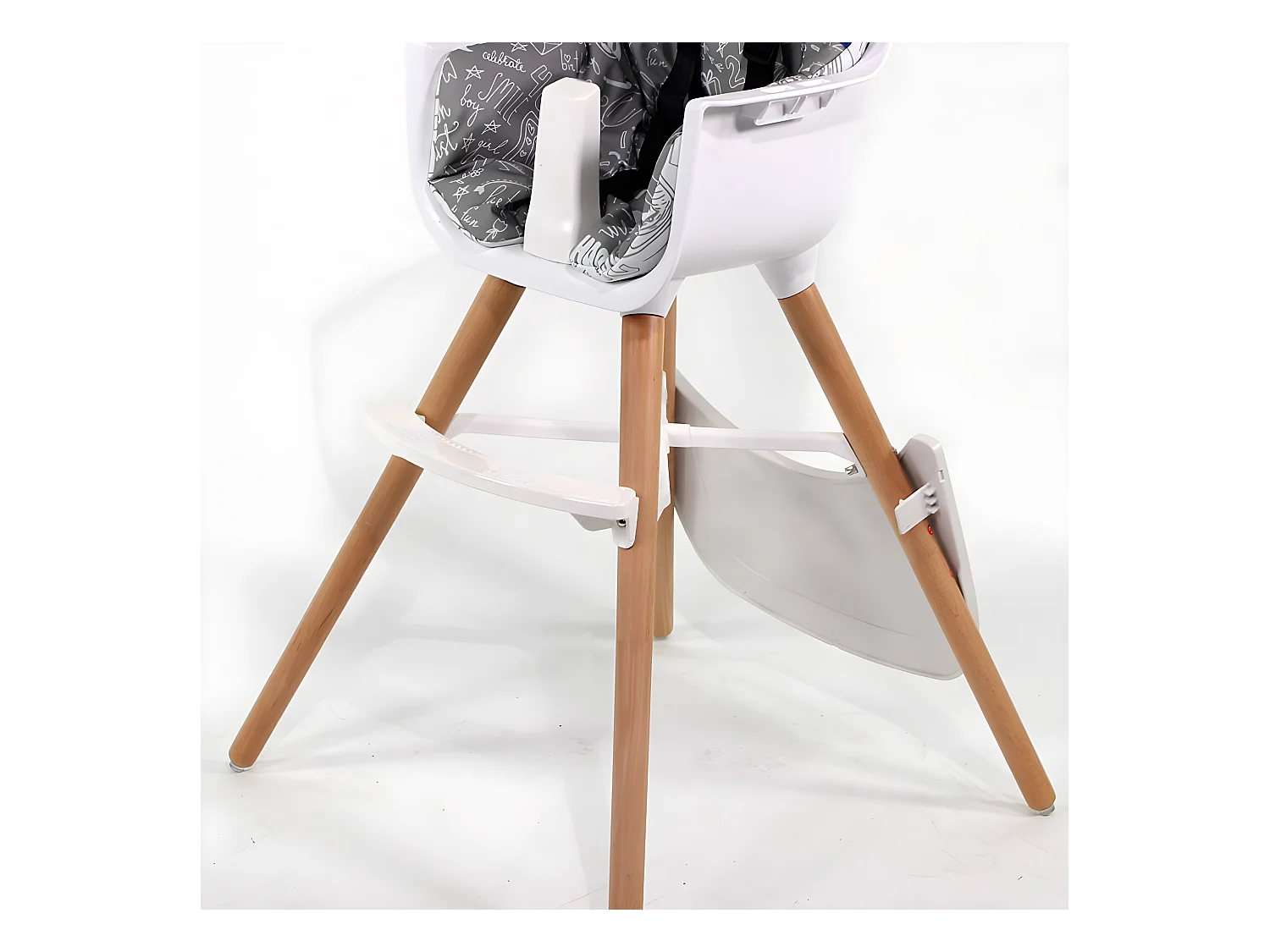 Chaise haute bébé évolutive PAULETTE Gris