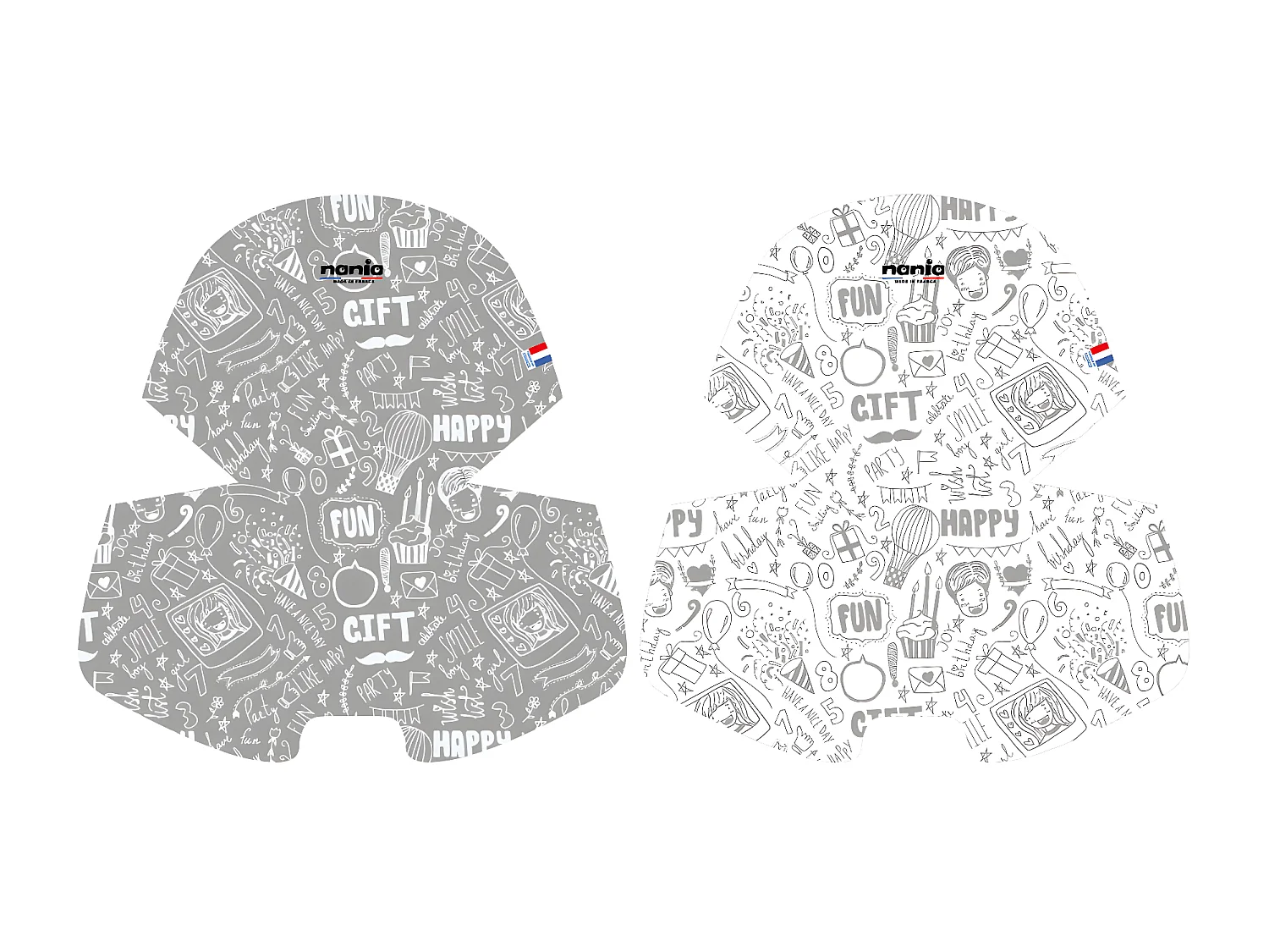 Chaise haute bébé évolutive PAULETTE Gris