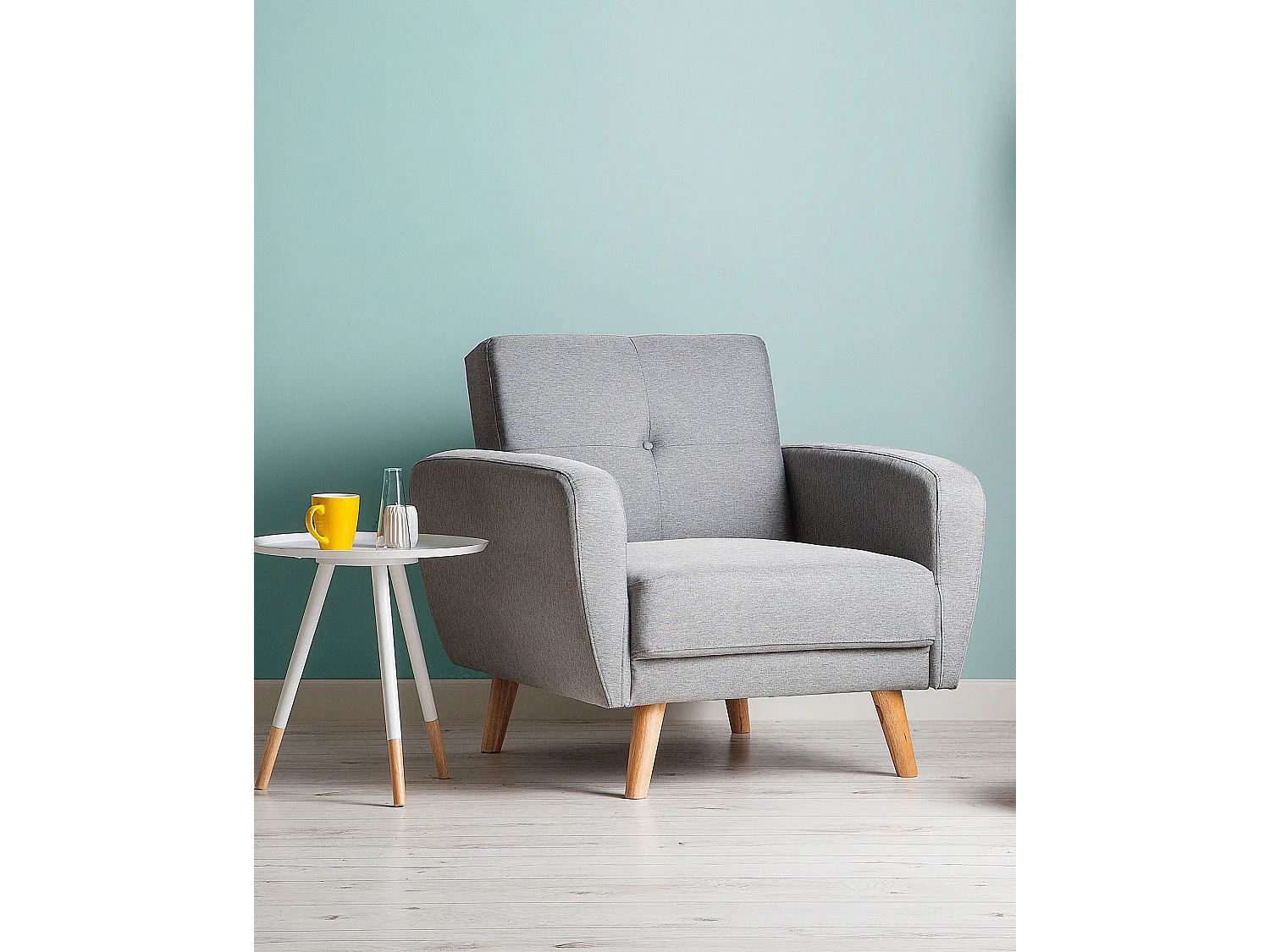 Fauteuil inclinable FLORLI Tissu Gris clair