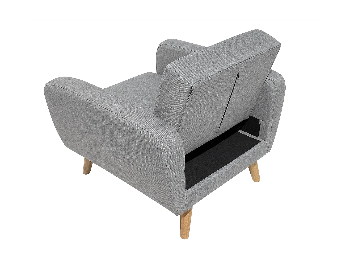 Fauteuil inclinable FLORLI Tissu Gris clair