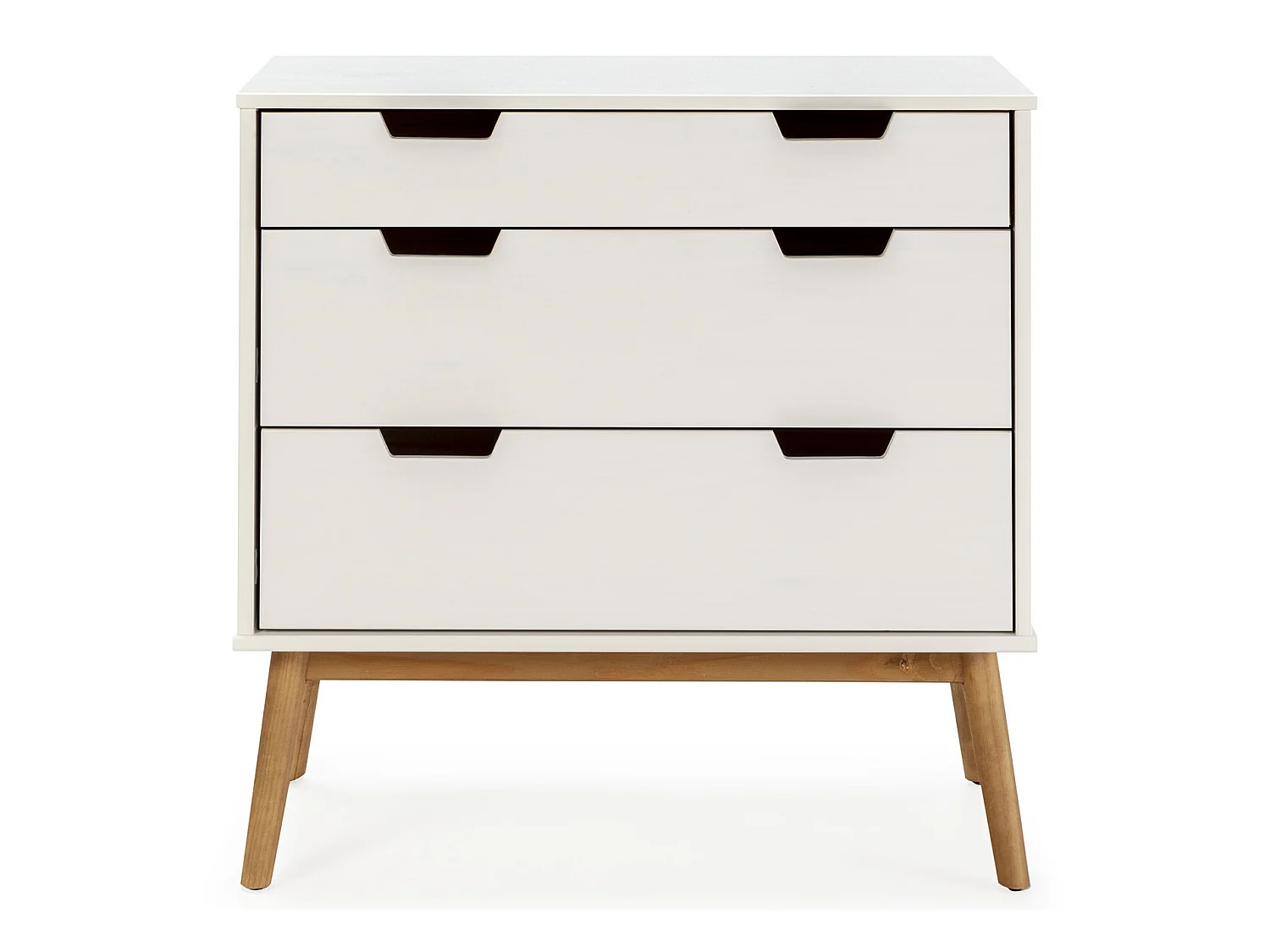 Kommode Baku 3 Schubladen Weiß