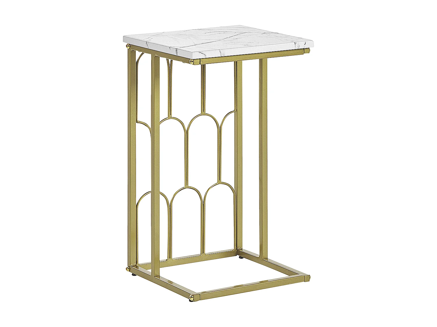 Table d'appoint PANDALE Marbre blanc