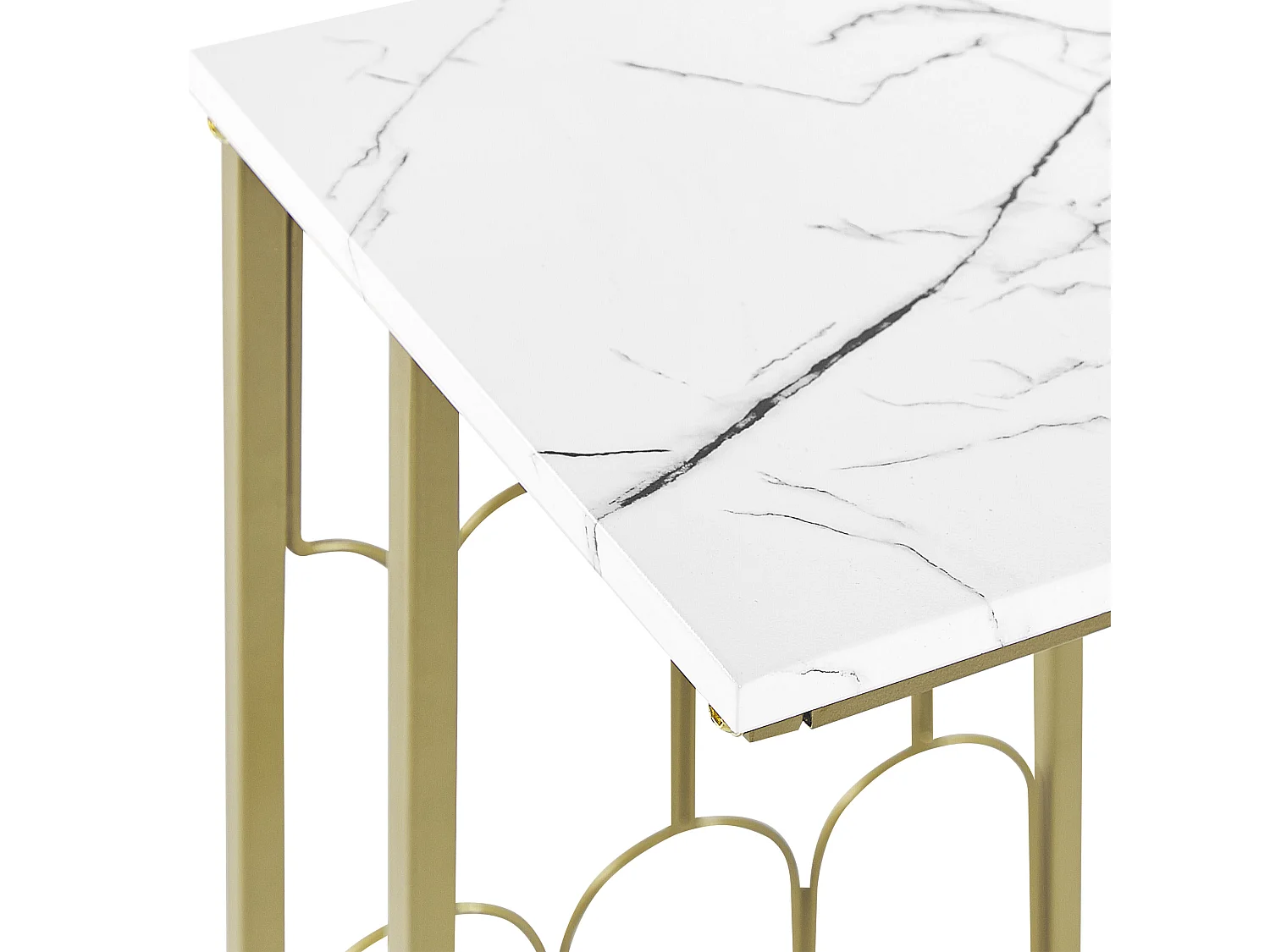 Table d'appoint PANDALE Marbre blanc