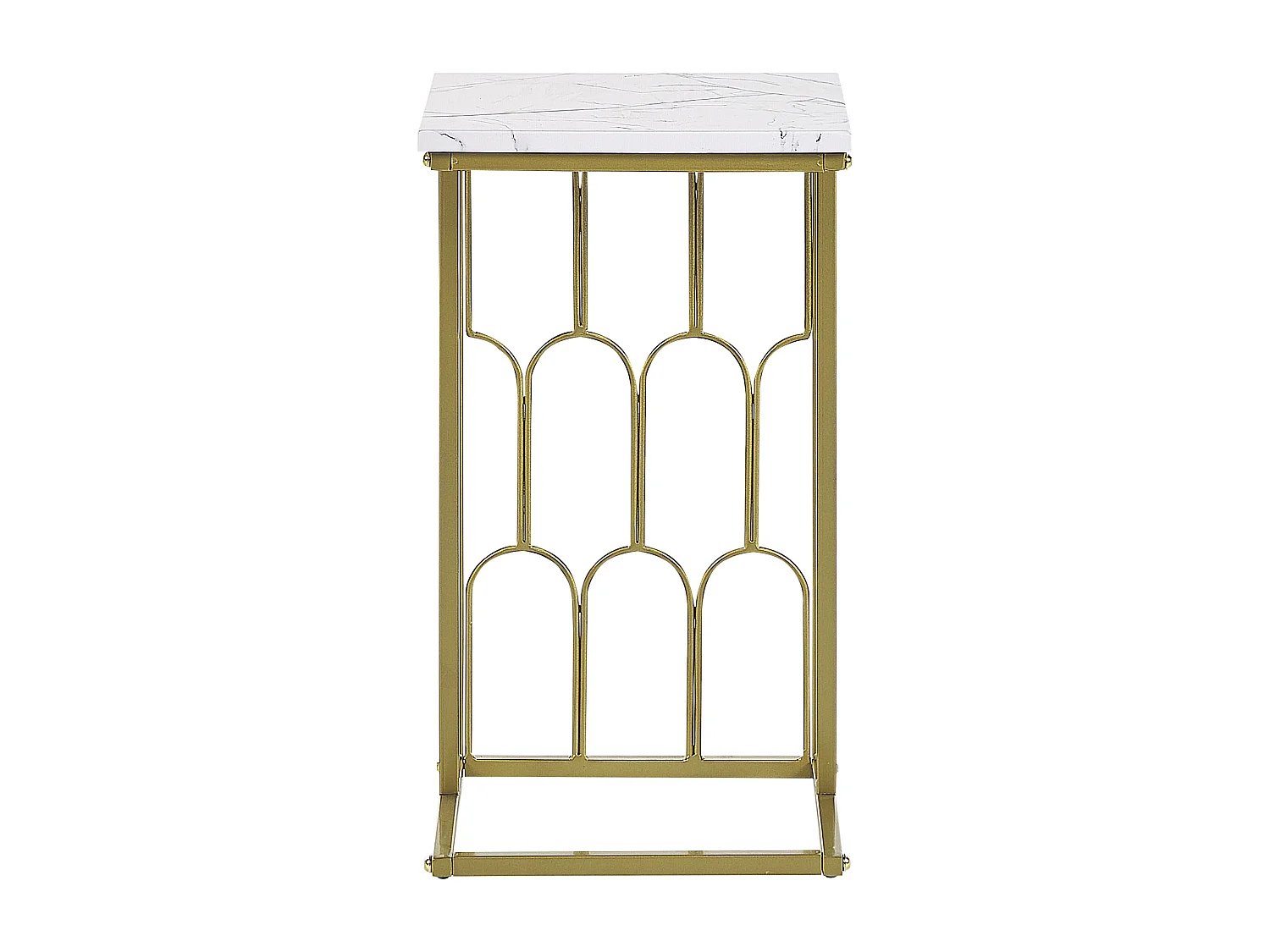 Mesa de apoio PANDALE Mármore branco