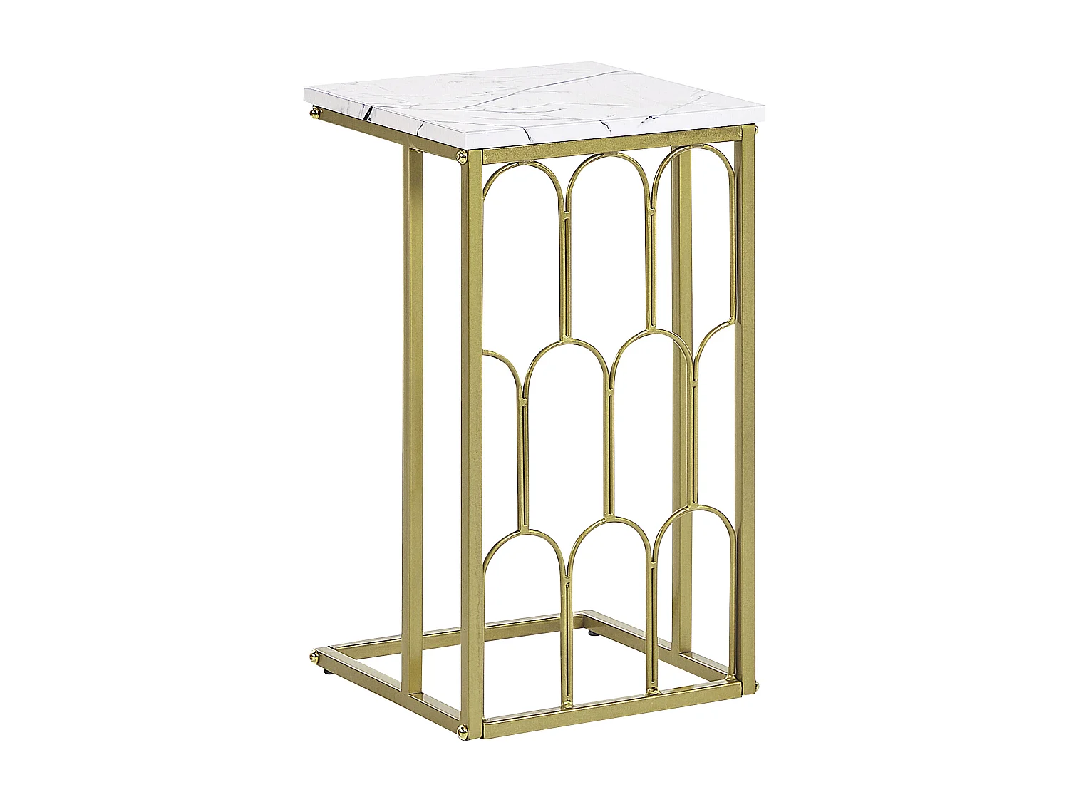 Mesa de apoio PANDALE Mármore branco