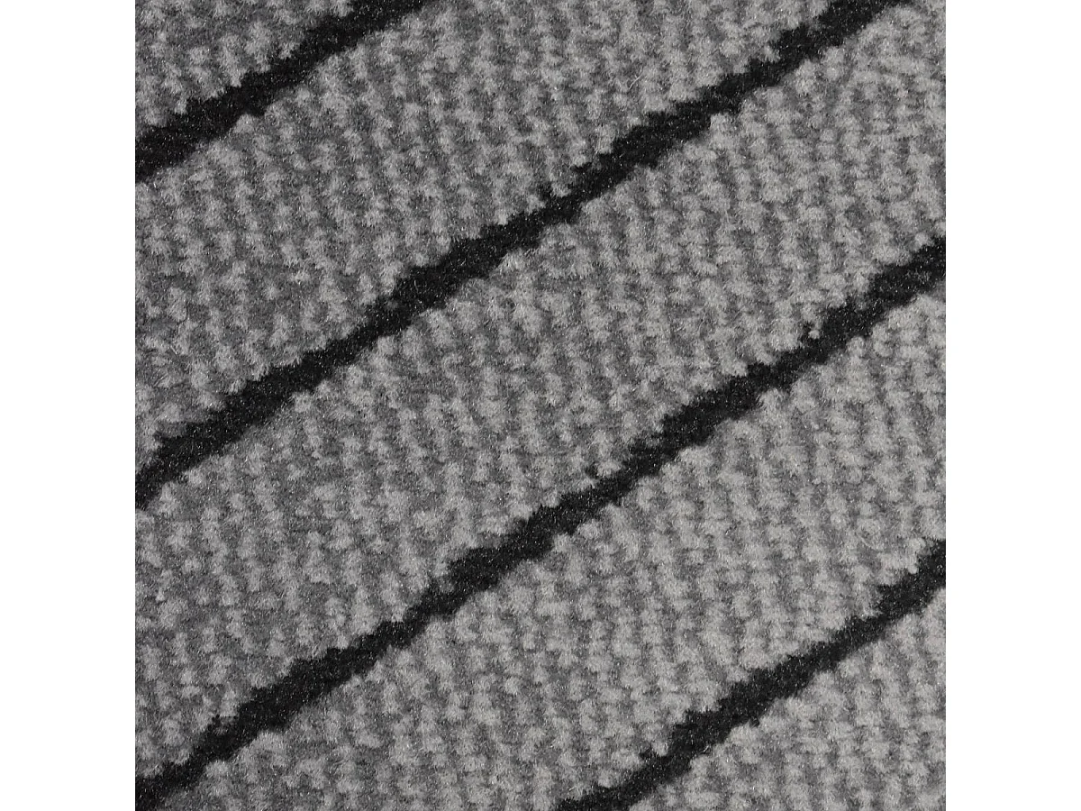 tapis grand salon 235x320 tissé noir et gris rectangle motif géométrique