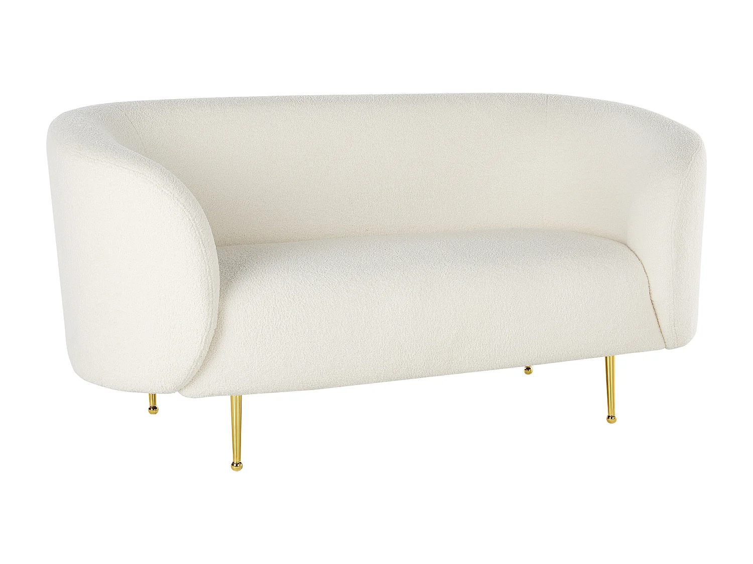 Set da salotto LOEN Bouclé Bianco 6 posti