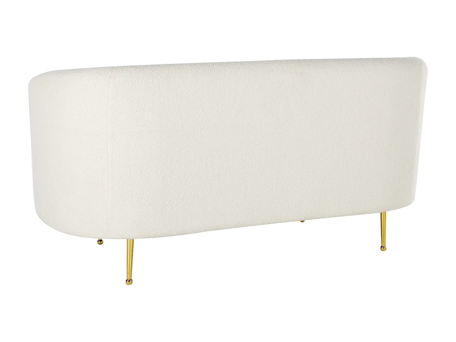 Set da salotto LOEN Bouclé Bianco 6 posti