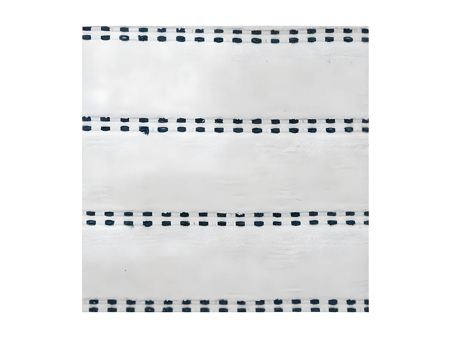 Tapis de Salle de Bain en Coton avec pompons Bleu pétrole 50 x 75 cm