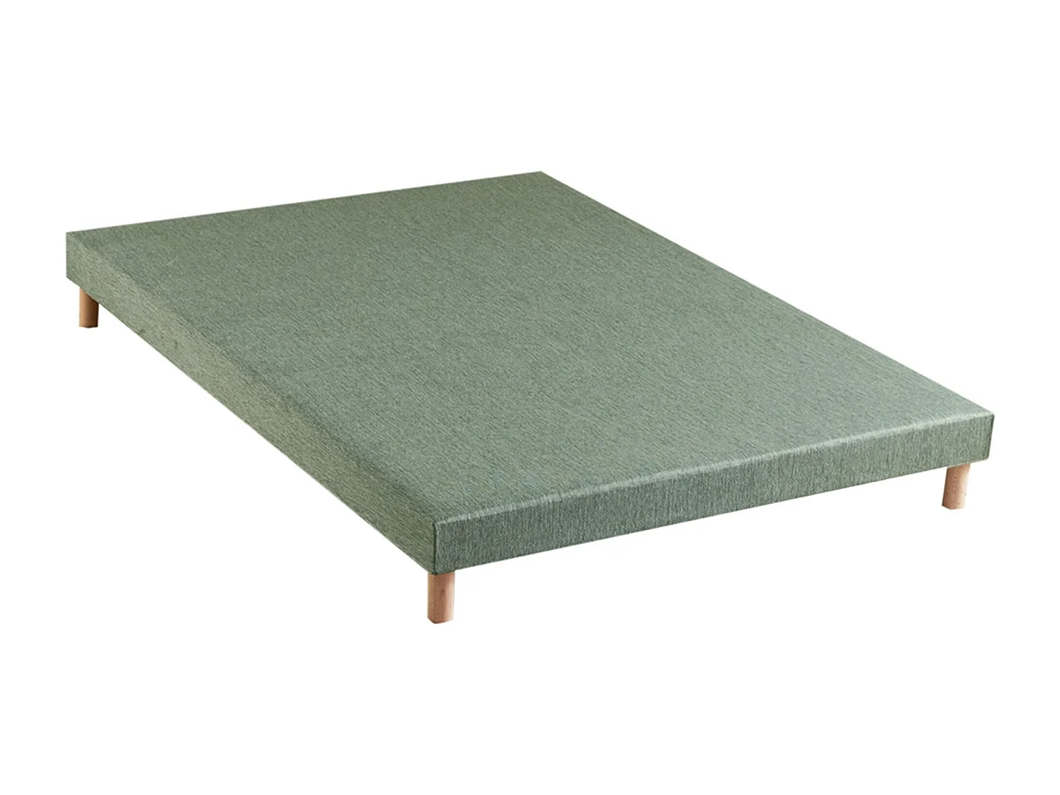Ensemble matelas ressorts ensachés, SPECTRE + Sommier tapissier Dimensions - 140 x 190 cm, Sommier - Vert celadon