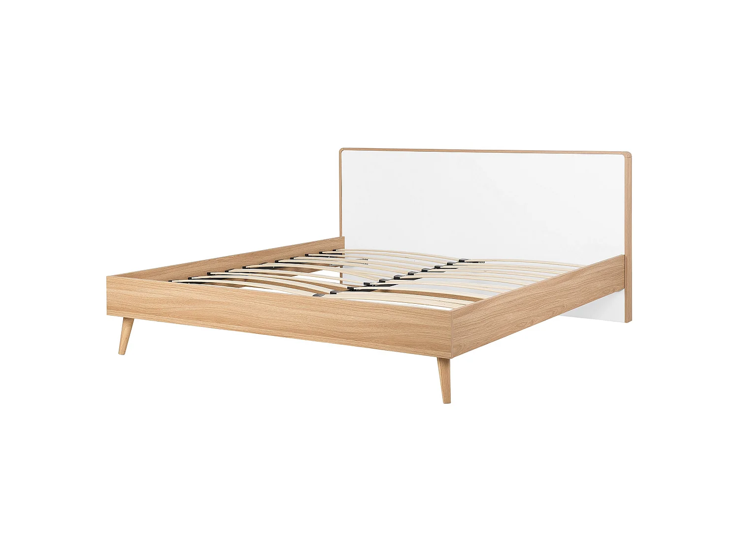 Bed SERRIS 160 x 200 cm (EU King Size) Light Brown