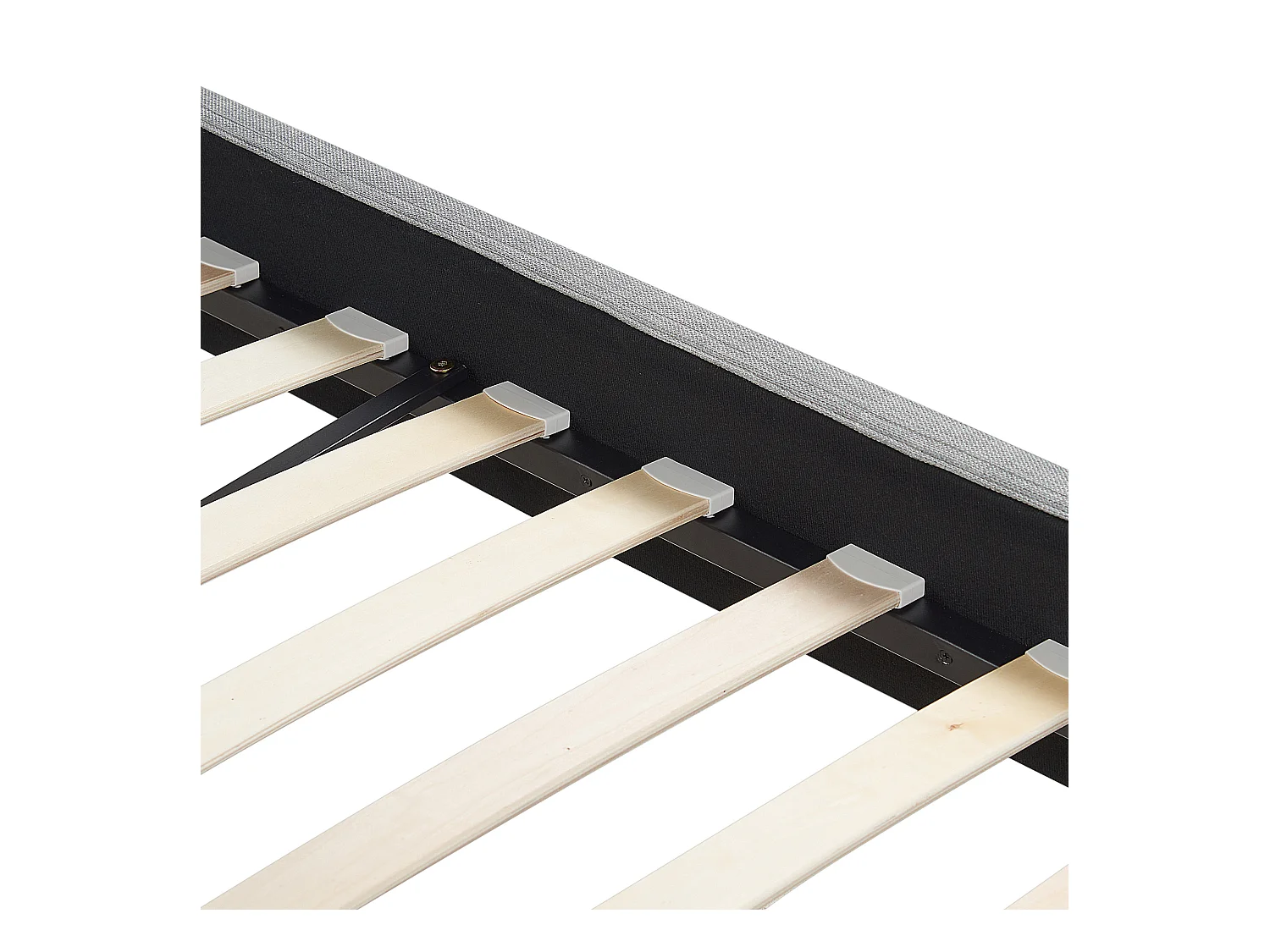 Bed Stof FITOU 180 x 200 cm Lichtgrijs