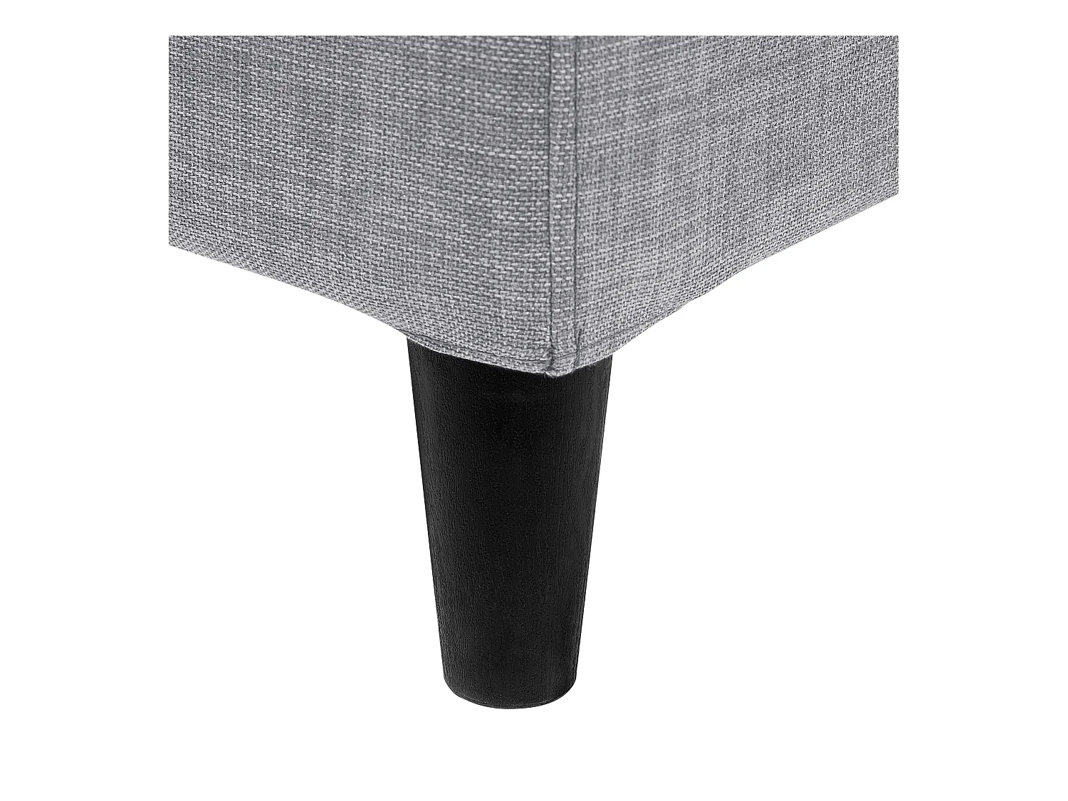 Lit avec sommier Tissu FITOU 180 x 200 cm Gris clair