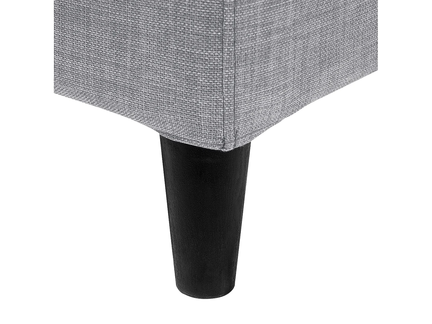 Lit avec sommier Tissu FITOU 180 x 200 cm Gris clair