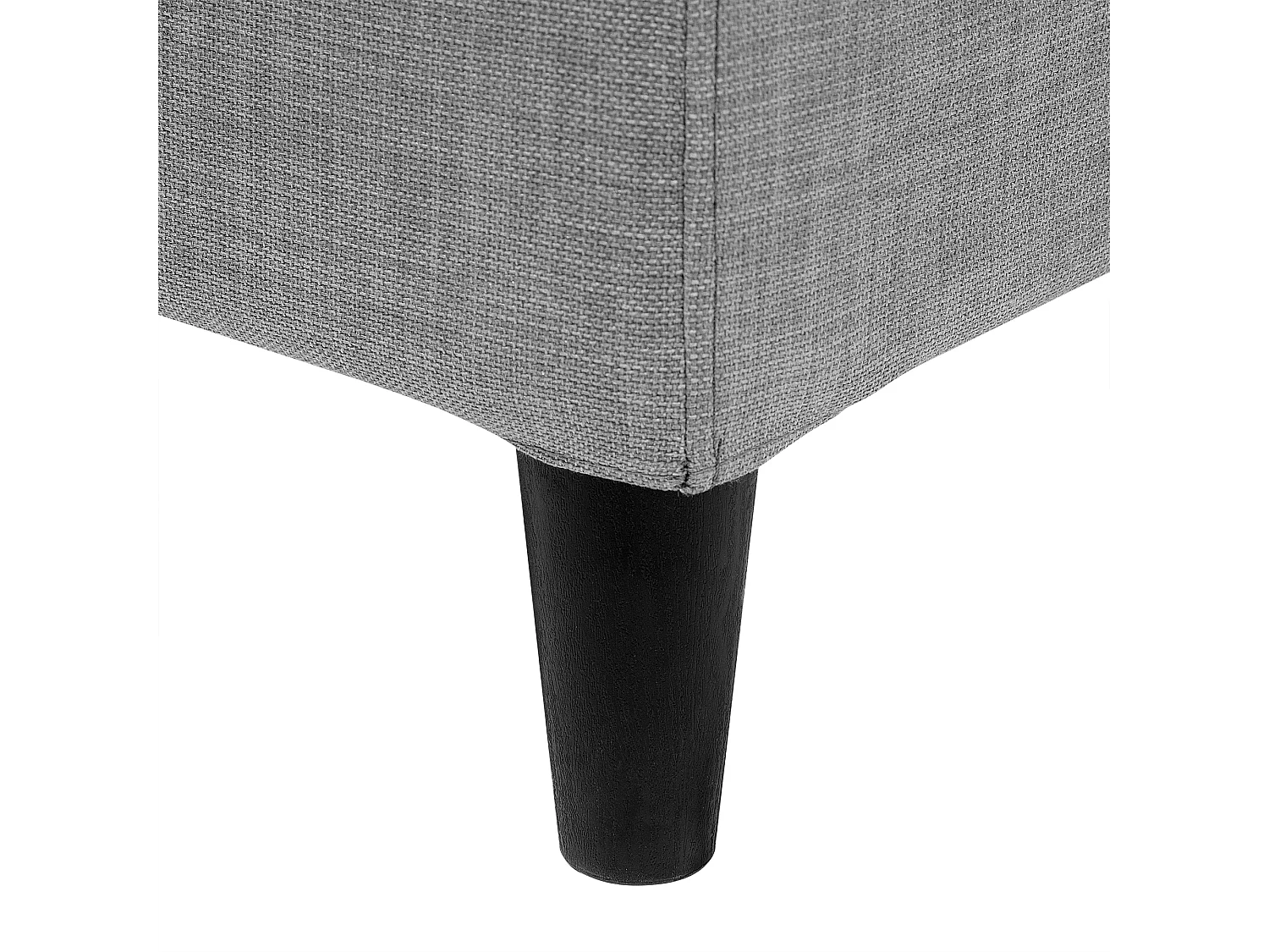 Lit avec sommier Tissu FITOU 180 x 200 cm Gris clair