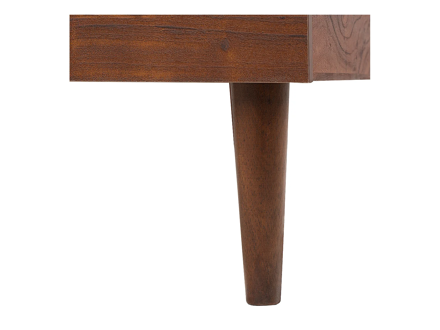 Lit avec sommier MIALET 140 x 200 cm Marron foncé