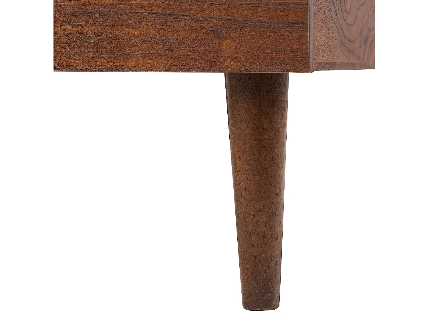 Lit avec sommier MIALET 140 x 200 cm Marron foncé