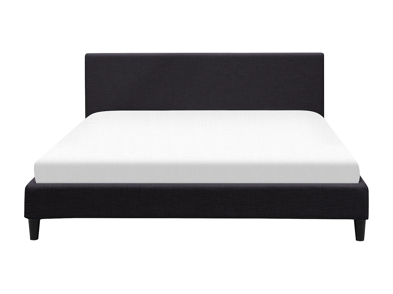Letto Tessuto FITOU 180 x 200 cm Nero
