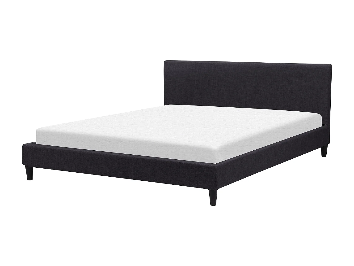 Letto Tessuto FITOU 180 x 200 cm Nero