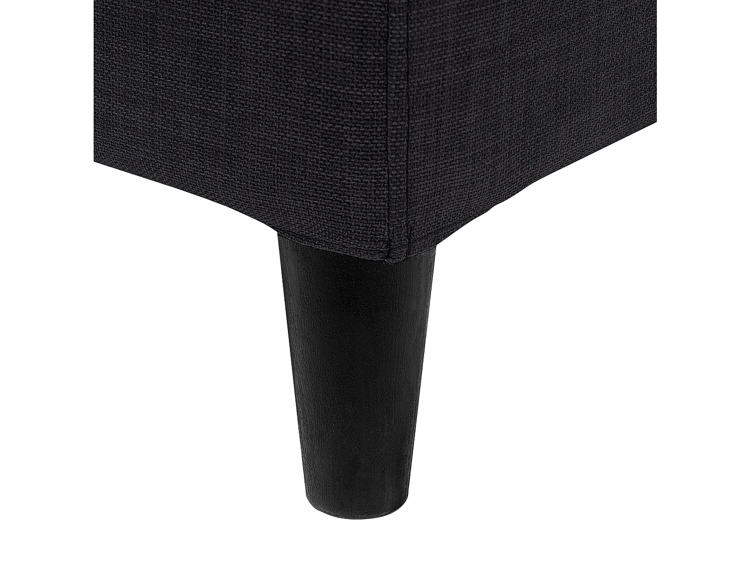 Letto Tessuto FITOU 180 x 200 cm Nero