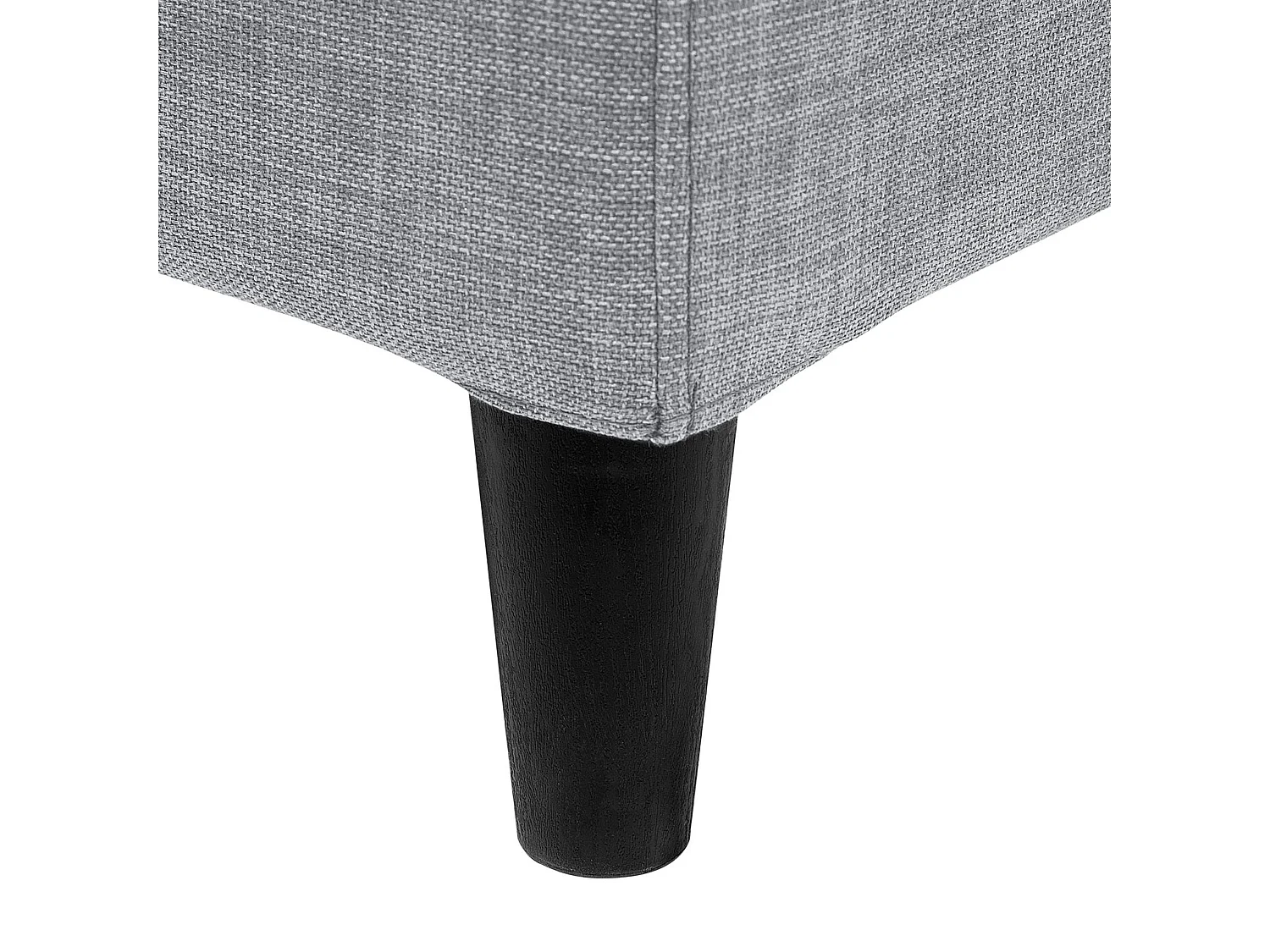 Lit avec sommier Tissu FITOU 160 x 200 cm Gris clair