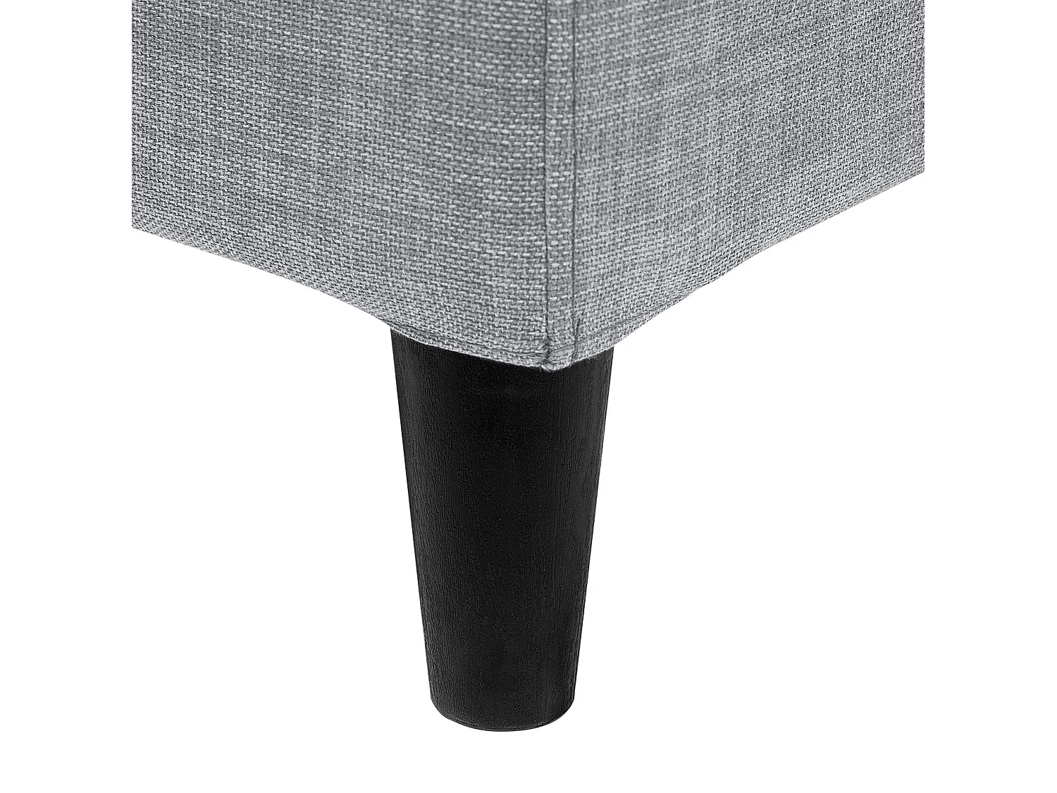 Lit avec sommier Tissu FITOU 160 x 200 cm Gris clair