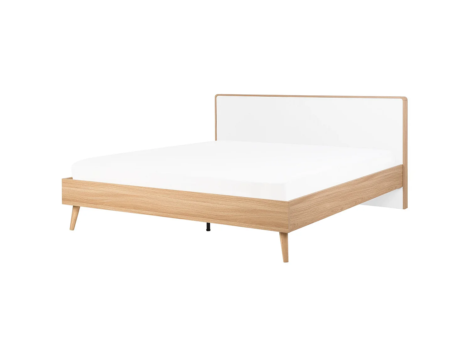 Lit avec sommier SERRIS 180 x 200 cm Marron clair