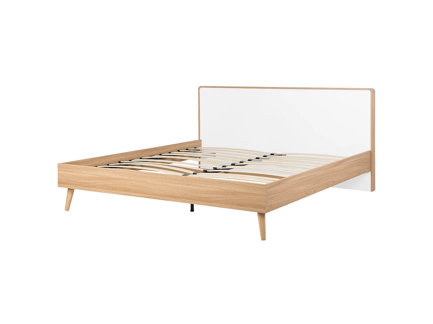 Lit avec sommier SERRIS 180 x 200 cm Marron clair