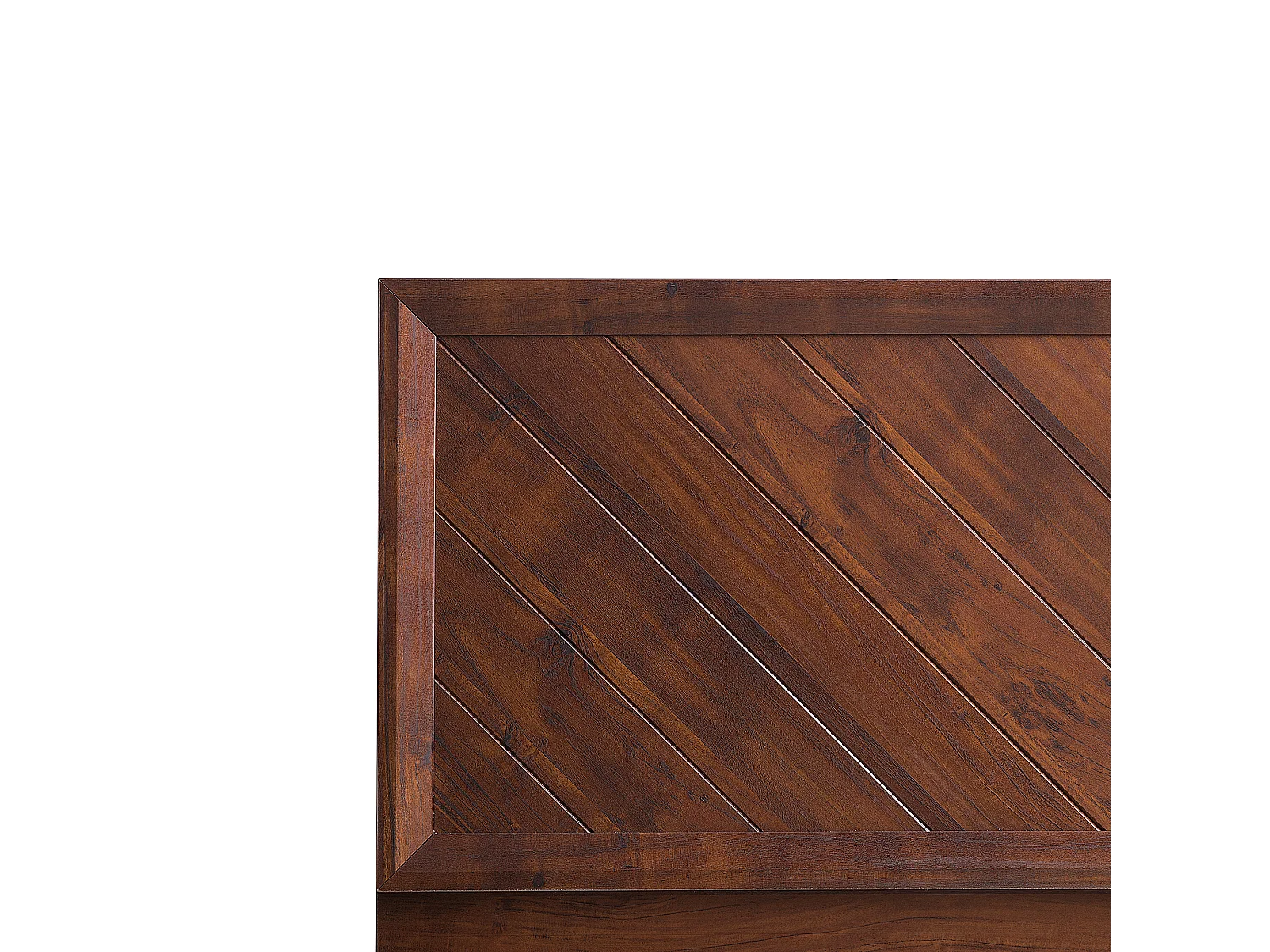 Lit avec sommier MIALET 160 x 200 cm Marron foncé