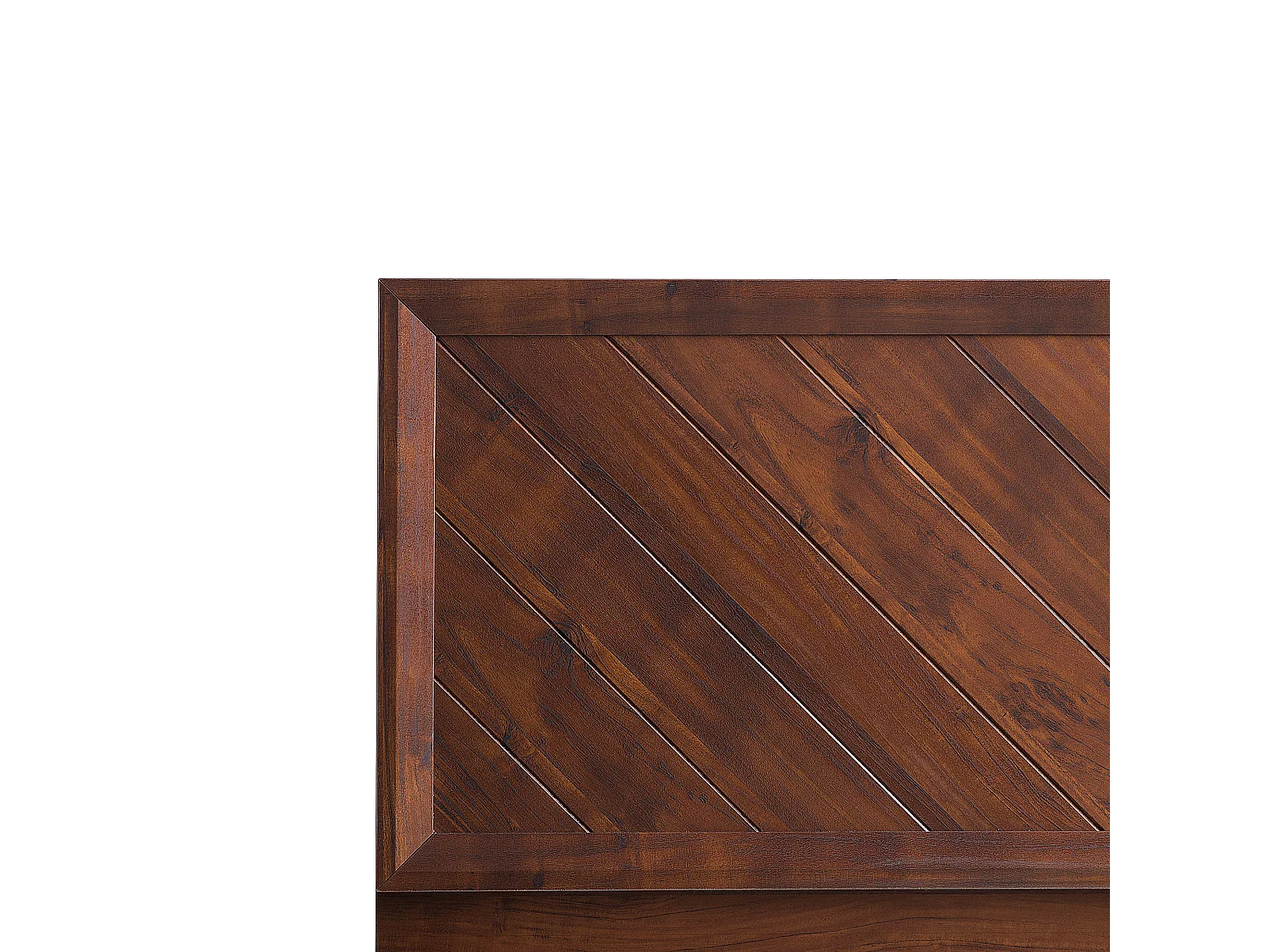 Lit avec sommier MIALET 160 x 200 cm Marron foncé