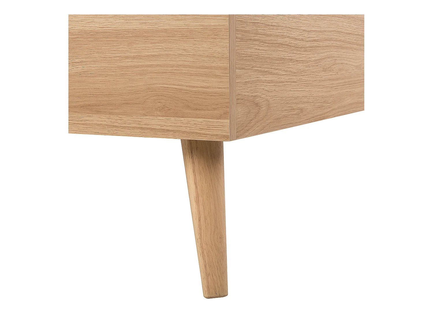 Letto Legno SERRIS 140 x 200 cm Legno chiaro