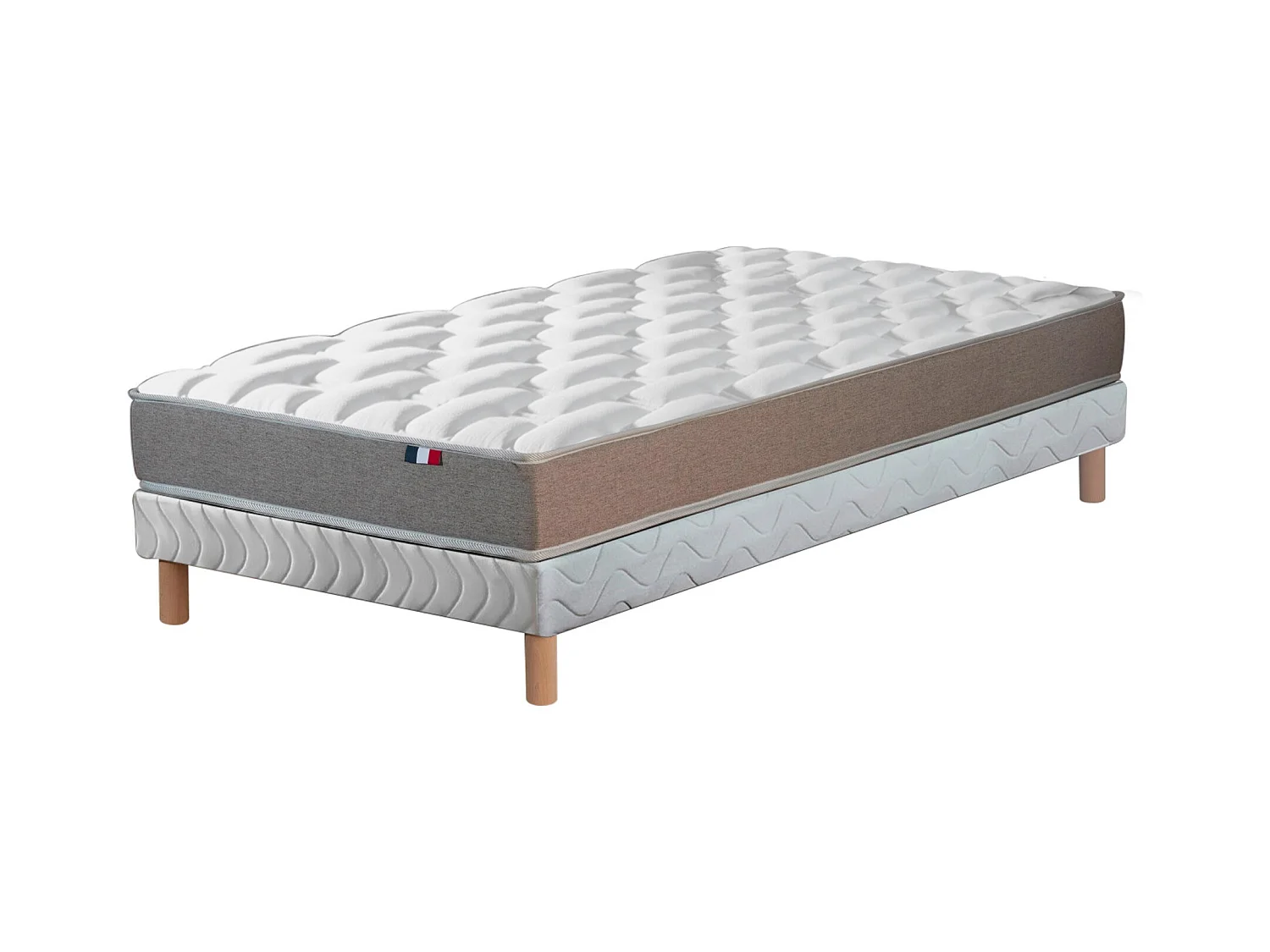 Ensemble Matelas Mémoire de forme HD + Sommier DIMAIME Dimensions - 90 x 190 cm