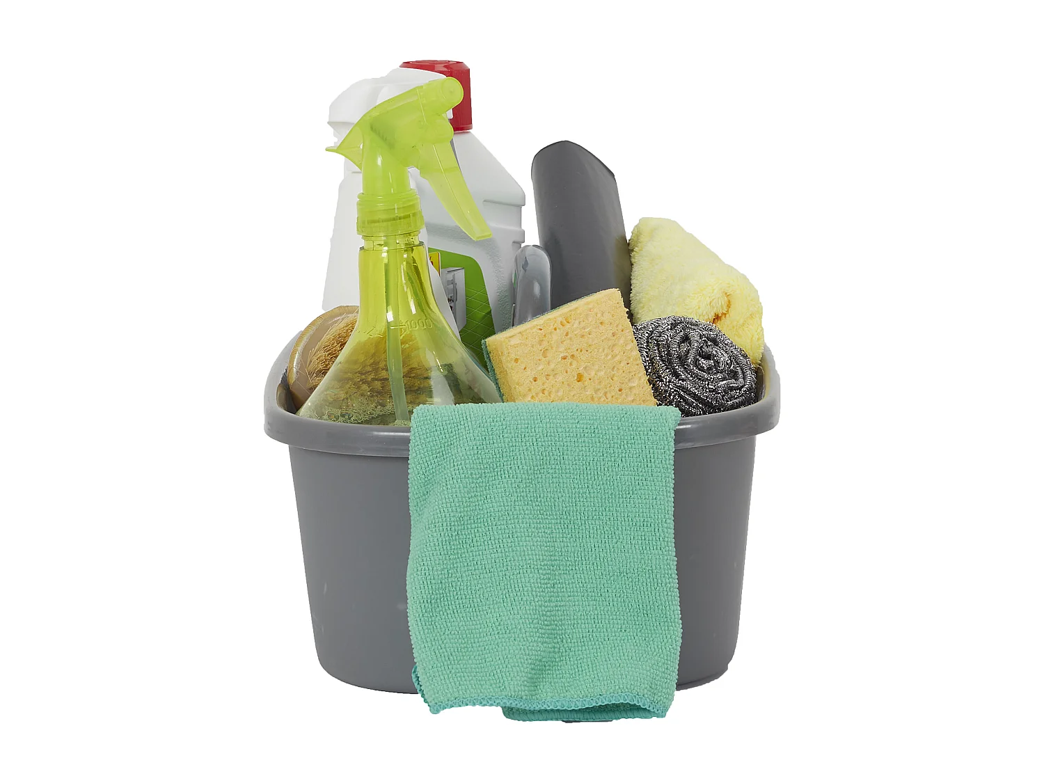 Bac de Rangement 40x25x19cm Gris - Boîte de Rangement