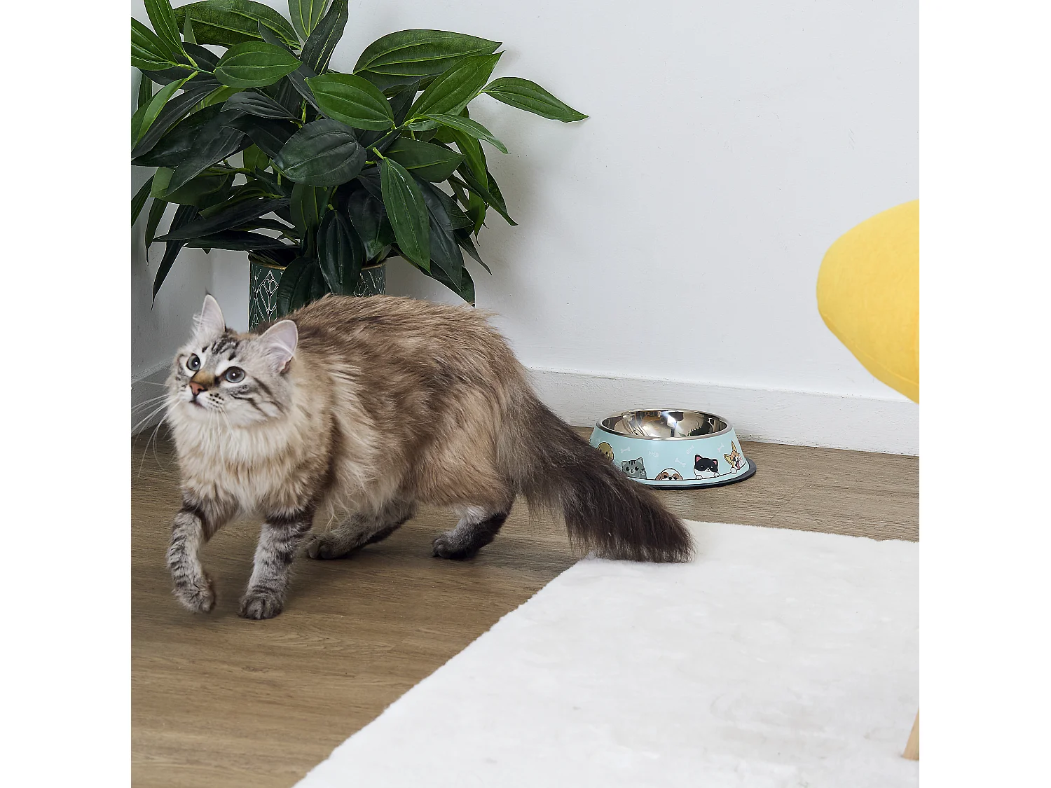 Gamelle Anti Derapante Bleu, Rose