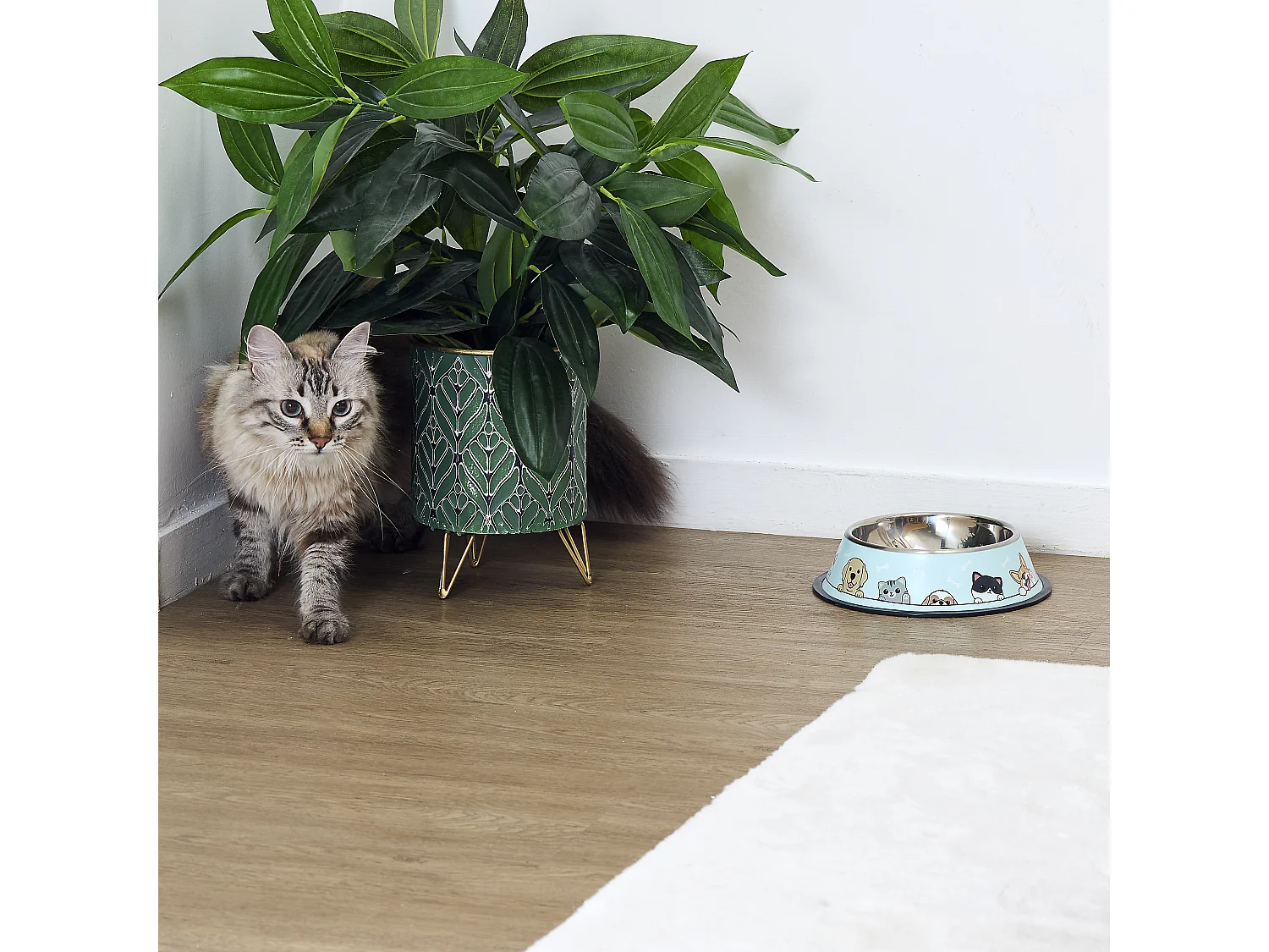 Gamelle Anti Derapante Bleu, Rose