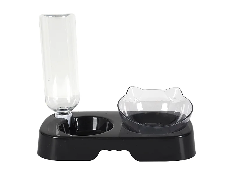 Gamelle Et Distributeur Eau Pour Animaux Noir