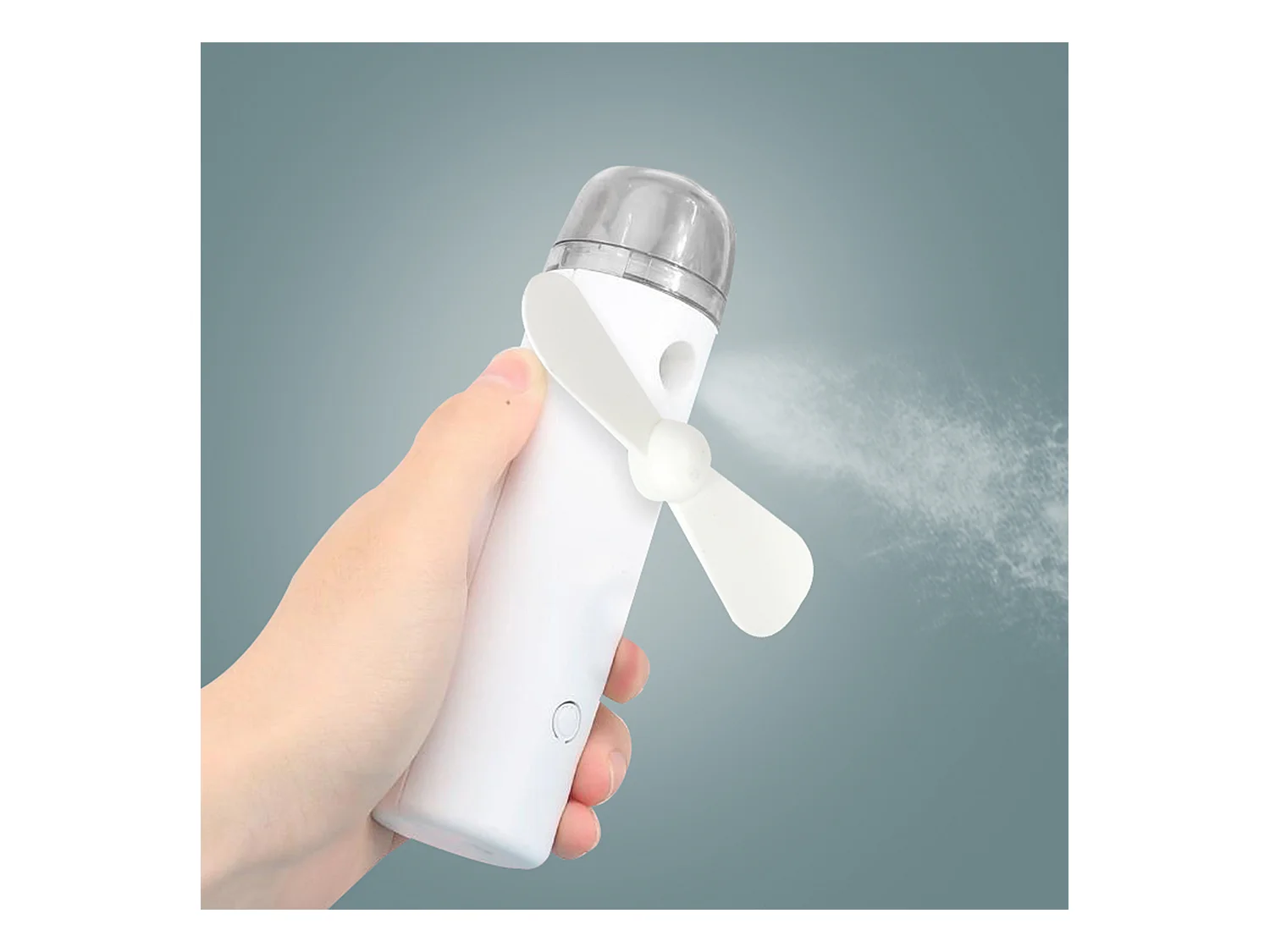 Ventilateur Brumisateur De Poche Rechargeable Blanc