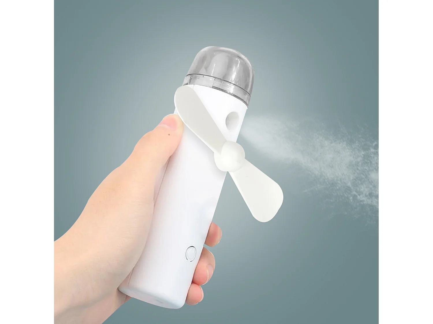 Ventilateur Brumisateur De Poche Rechargeable Blanc