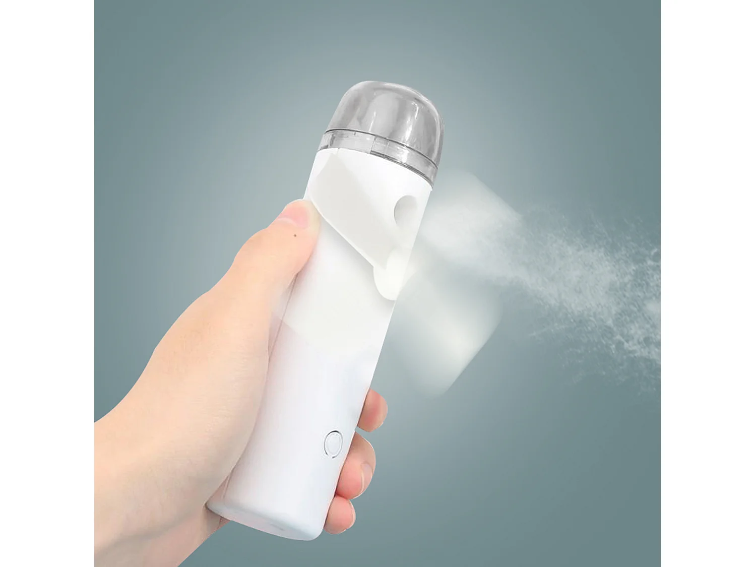 Ventilateur Brumisateur De Poche Rechargeable Blanc