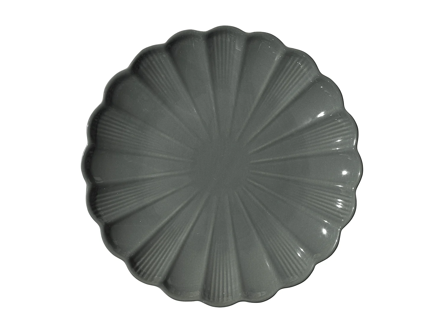 Assiette Calista Gris 27cm Gris