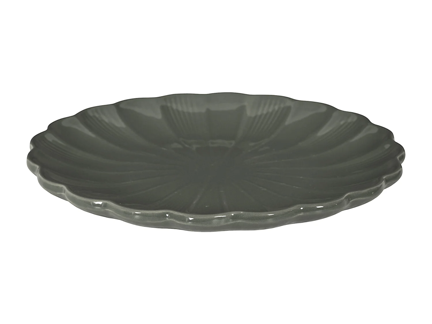 Assiette Calista Gris 27cm Gris