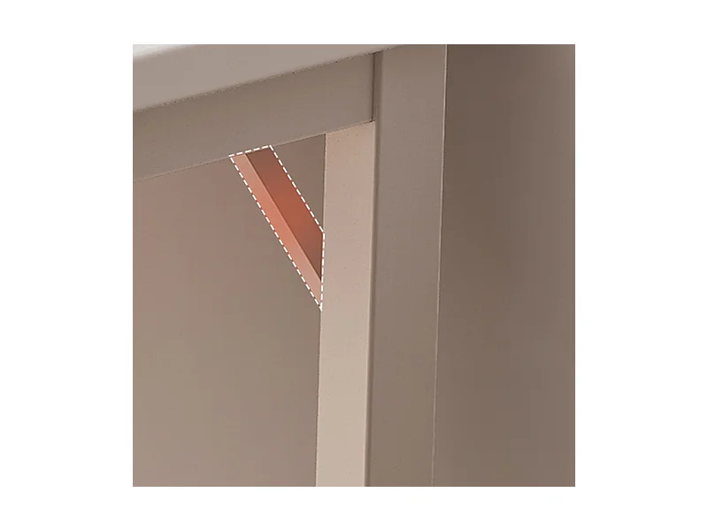 Weißer Industrieller Computertisch 120 cm für Jugendliche - Schule - Modernes Design