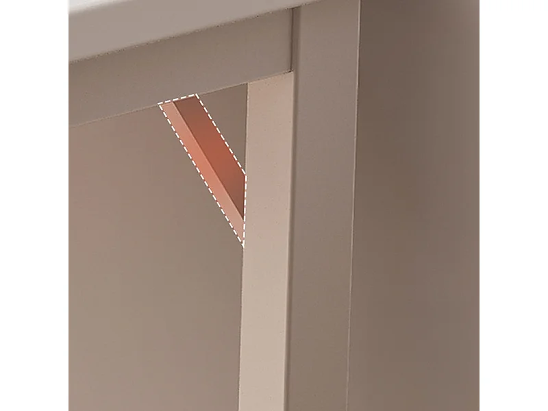 Weißer Industrieller Computertisch 120 cm für Jugendliche - Schule - Modernes Design