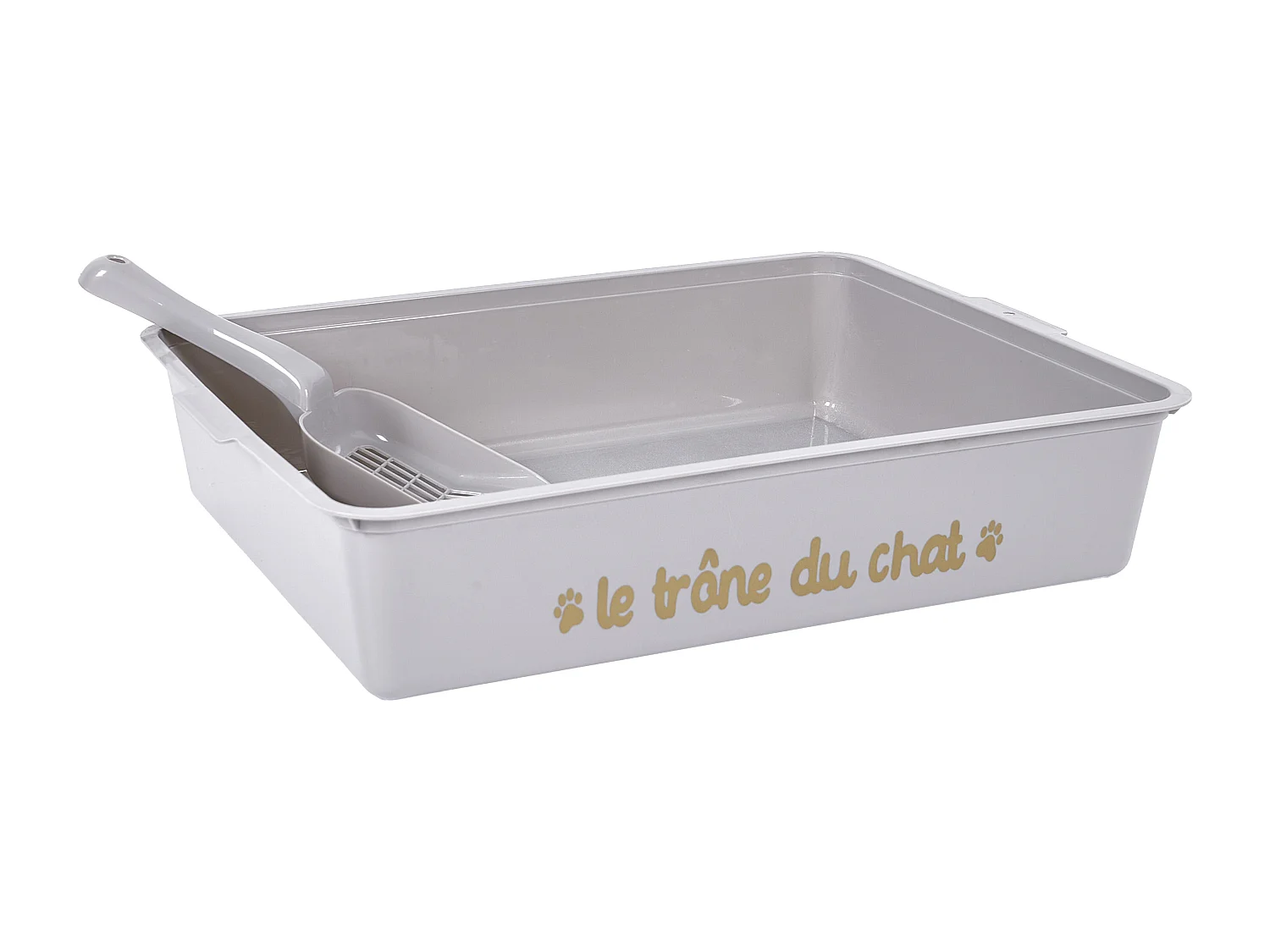 Litiere Avec Pelle Gris