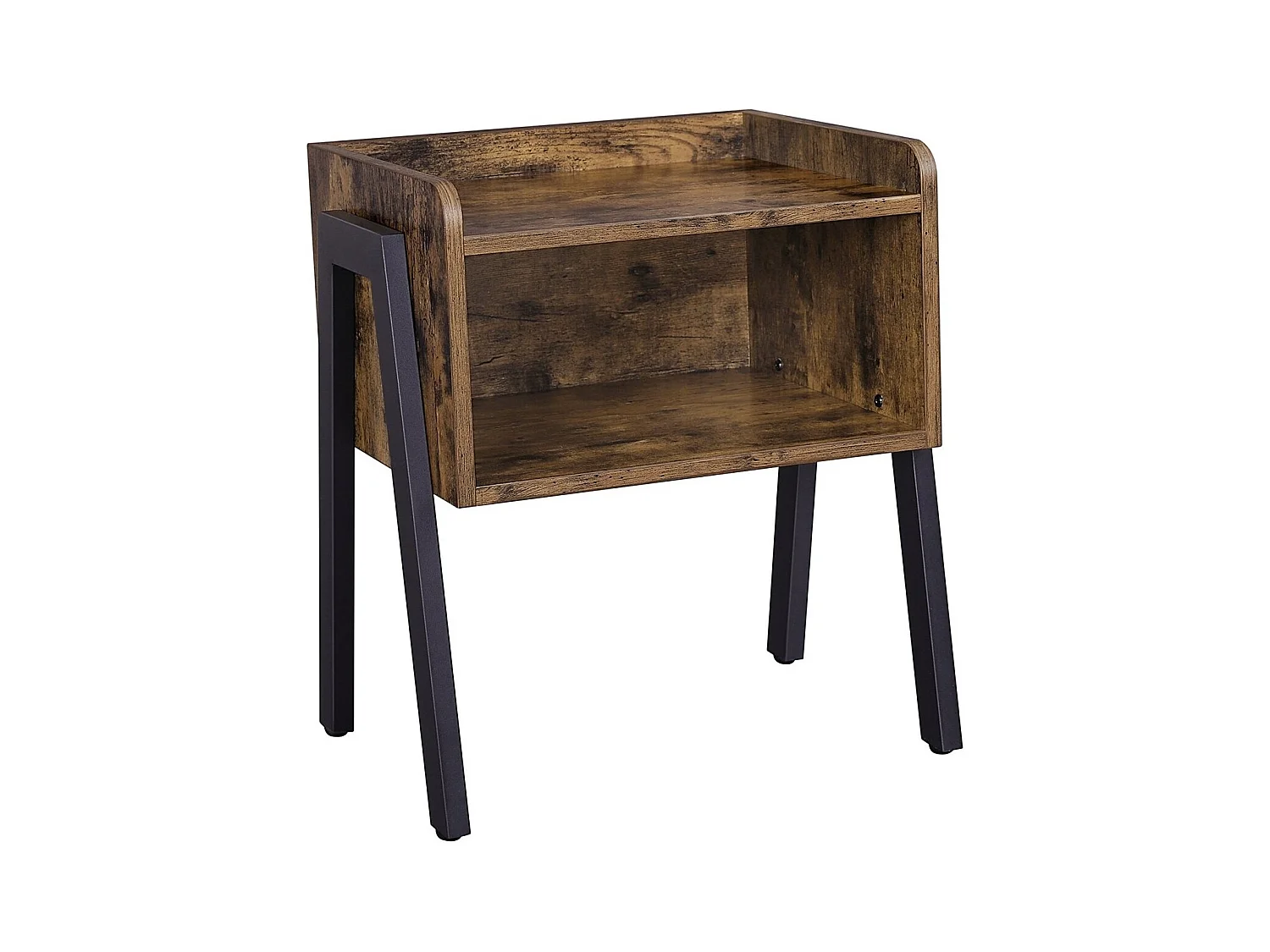 Bobbel home - Vintage - Houten Nachtkastje - Industrieel