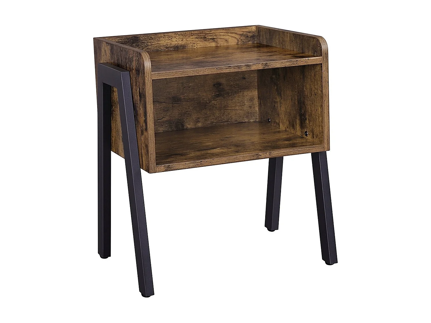 Bobbel home - Vintage - Houten Nachtkastje - Industrieel