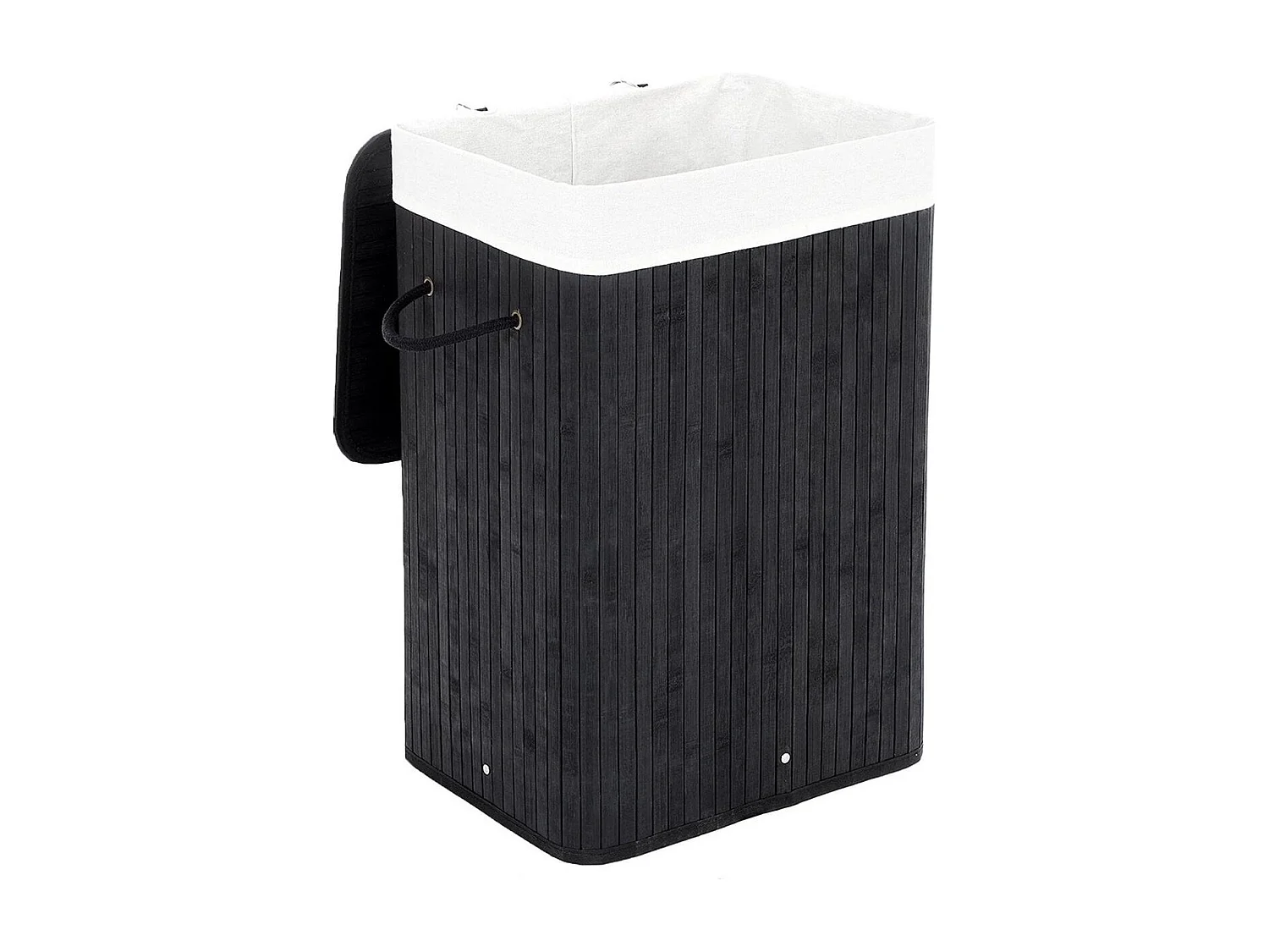 Bobbel Home - Wasmand - Bamboe - 72 Liter - Zwart